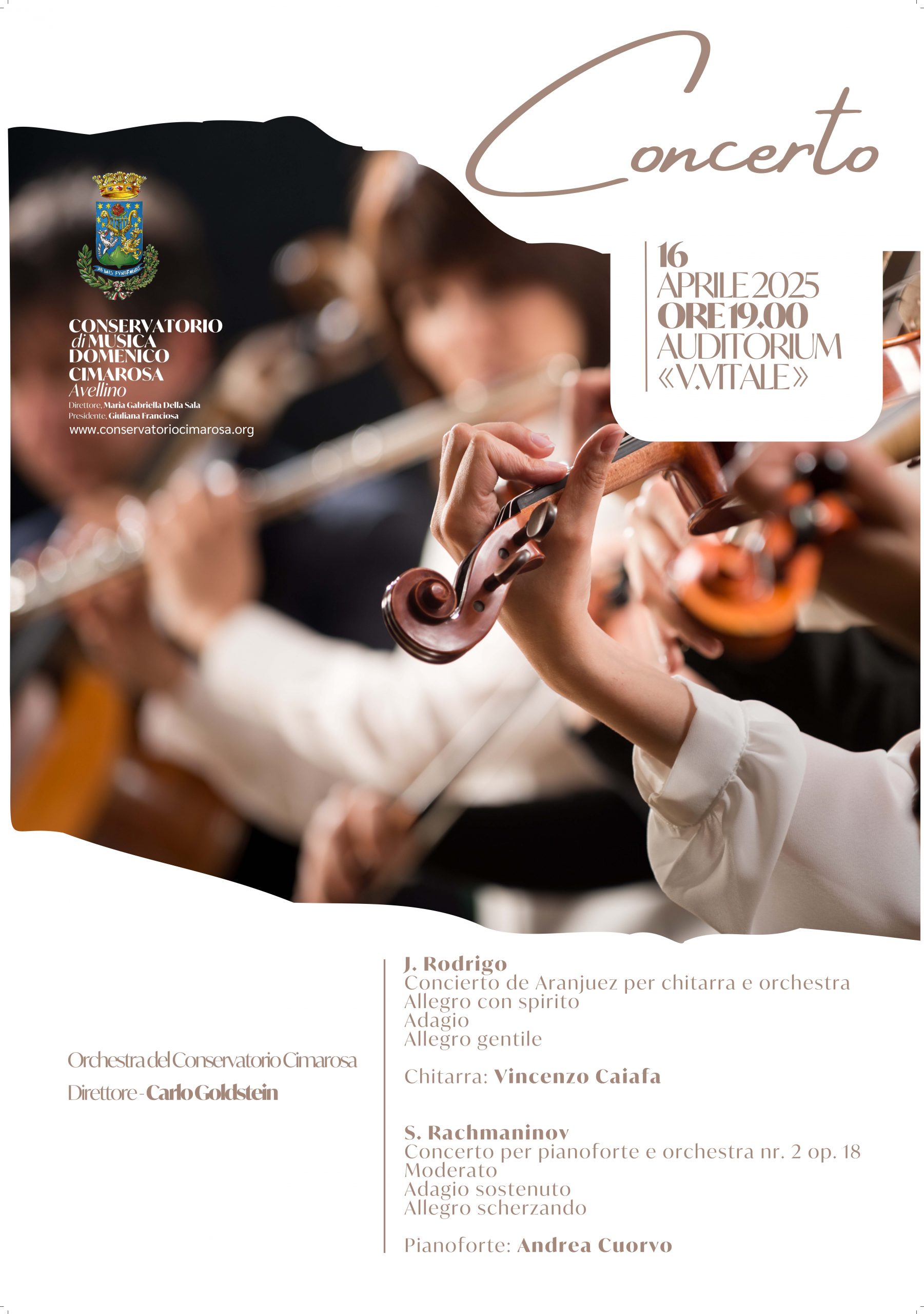 Concerto Carlo Goldstein 16 aprile