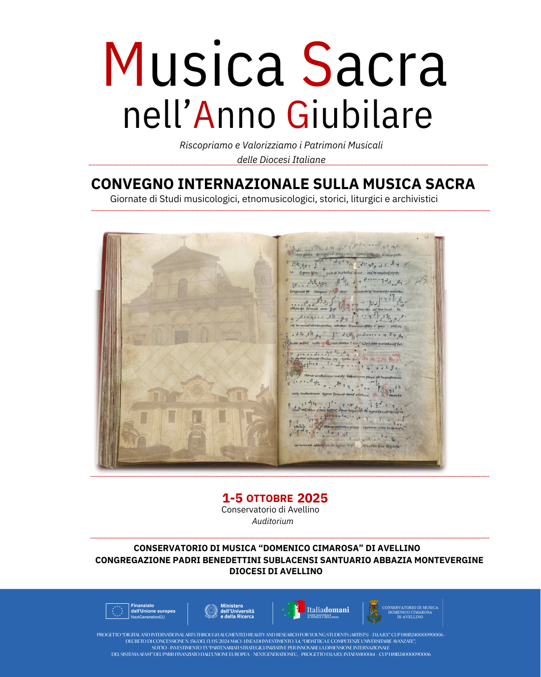 Convegno Internazionale “Musica sacra nell’Anno Giubilare A.D. 2025”